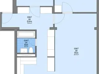 87 m2 lejlighed i Hundested