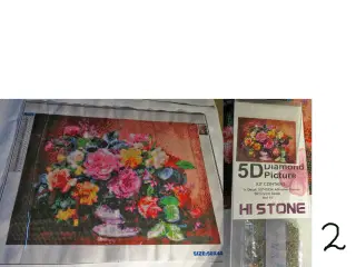 Diamond Painting, store, flere forskellige