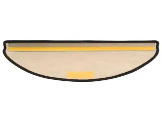 Selvklæbende trappemåtter 15 stk. 65x21x4cm sisal-look antracit