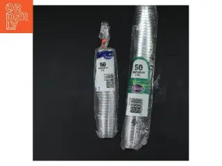 2 Pakker med 2 x 50 plast snaps glas fra Duni
