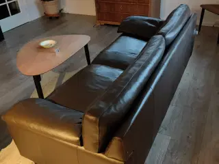 Hjort Knudsen 3 pers. Lædersofa