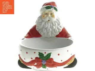 Juleskål med julemandsmotiv (str. 18,5 cm)