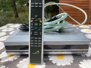 Triax parabol +tv2 antenne + 6 m stålrør