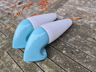 Smukke lyseblå Ifö badeværelseslamper 