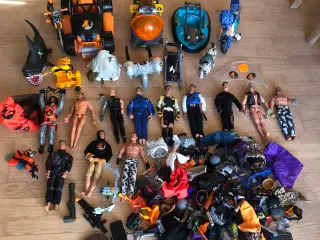 Actionmænd med tilbehør stort lot!!