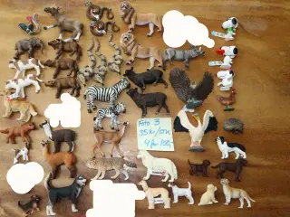 Schleich dyr div. byttere fra stor samling