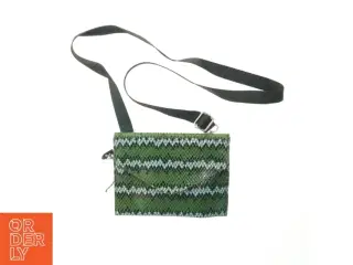 Grøn snake print taske (str. 21x16 cm)