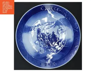 Royal Copenhagen juleplatte 1964 fra Royal Copenhagen (str. Ø 18 cm)