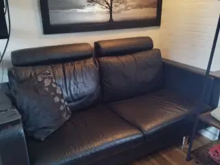 Sofa i okselæder
