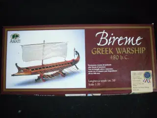 Græsk Bireme. Model i træ: 1:35