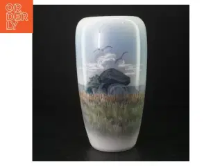 Royal Copenhagen Vase, med gravhøj fra Royal Copenhagen (str. 23 cm)