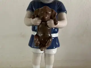 B&G porcelænsfigur, Dreng med hundevalp