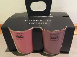 4 små coppetta kaffekrus