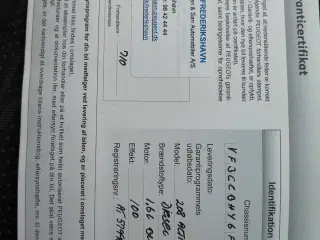 208 1,6 HDI 2015 (140 kr vægtafgift) /6 Mdr