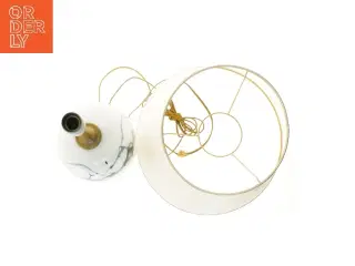 Stor Holmegaard bordlampe, model "Sakura", opalglas