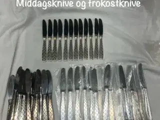 Stjerne middagsknive og frokostknive 