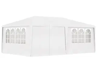 Festtelt med sidevægge 4x6 m 90 g/m² hvid