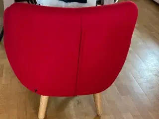 Rød loungestol