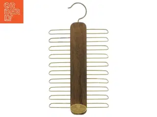 Slipseholder i træ og metal (str. 28x15 cm)