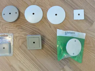 Plastdæksler til lampeudtag 