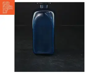 Blå Holmegaard vase (str. 16x6x6 cm)