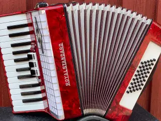 Royal Standart smuk rød Harmonika sælges fra samli