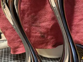 2 stk Georg Jensens cobra lysestager 20 og 24 cm.