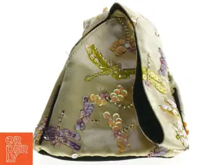 Broderet stoftaske (str. 15 x 15 cm)