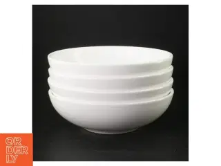 Hvide porcelænsskåle fra Normann (str. Ø. 21,5 cm)