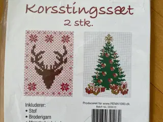 Broderi - Korsstingssæt (Æ15)