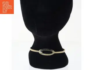 Guldarmbånd med perle (str. 11 cm)