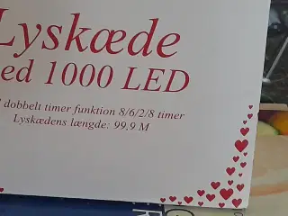 1000 LED lyskæde