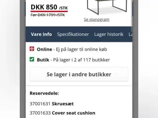 Lounge stol med hynder