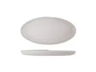 6 stk. Fad melamin mat hvid B400 x D200 x H35mm Copenhagen