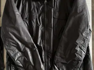 Læderjakke Boss orange str. X