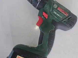 re skrue maskine fra bosch med 2 batterier og opla