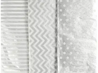 Silkepapir, ark 50x70 cm, 17 g, sølv, 6ark/ 1 pk.