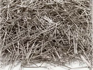 Kvalitets knappenåle 18 mm, sølv - 500g pakke