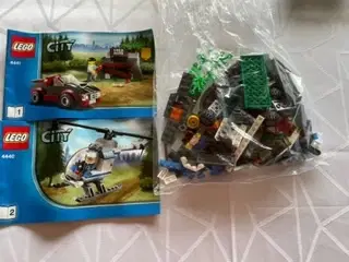 Lego City 4441 politihelikopter, bil og guldmine