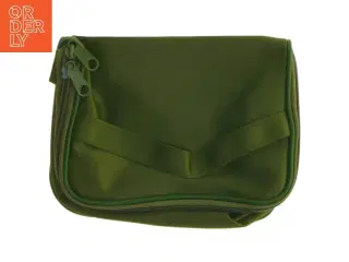 Grøn toilet taske (str. 19x15 cm)