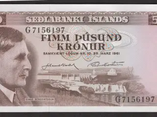 Island 5000 Kroner 1971
