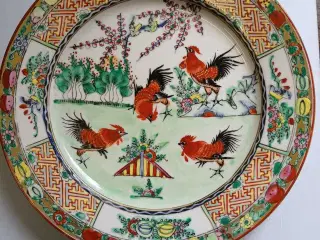 Porcelæns fad/tallerkenen 