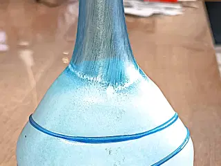 Bertil Vallien. - Kosta Boda - Vase  "Galaxy Blue"