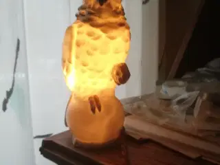 Retro papegøje lampe med lys i til strøm 