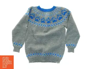Strikket sweater (str. 40 x, 54 cm ærme 39 cm)