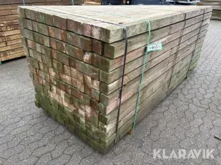 Trykimprægnerede stolper 168 styk