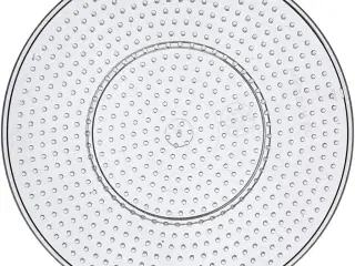 Perleplade, stor rund, diam. 15 cm, medium, klar, 10stk./ 1 pk.