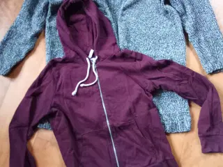 Lang blød strickjacke + sweater 