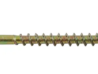 Gulvlisteskrue Guldkromatiseret FLS+ TX10 3,9 x 57 mm - 250 Stk - Hvid malet hoved