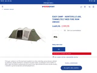 Nyt telt, - aldrig brugt